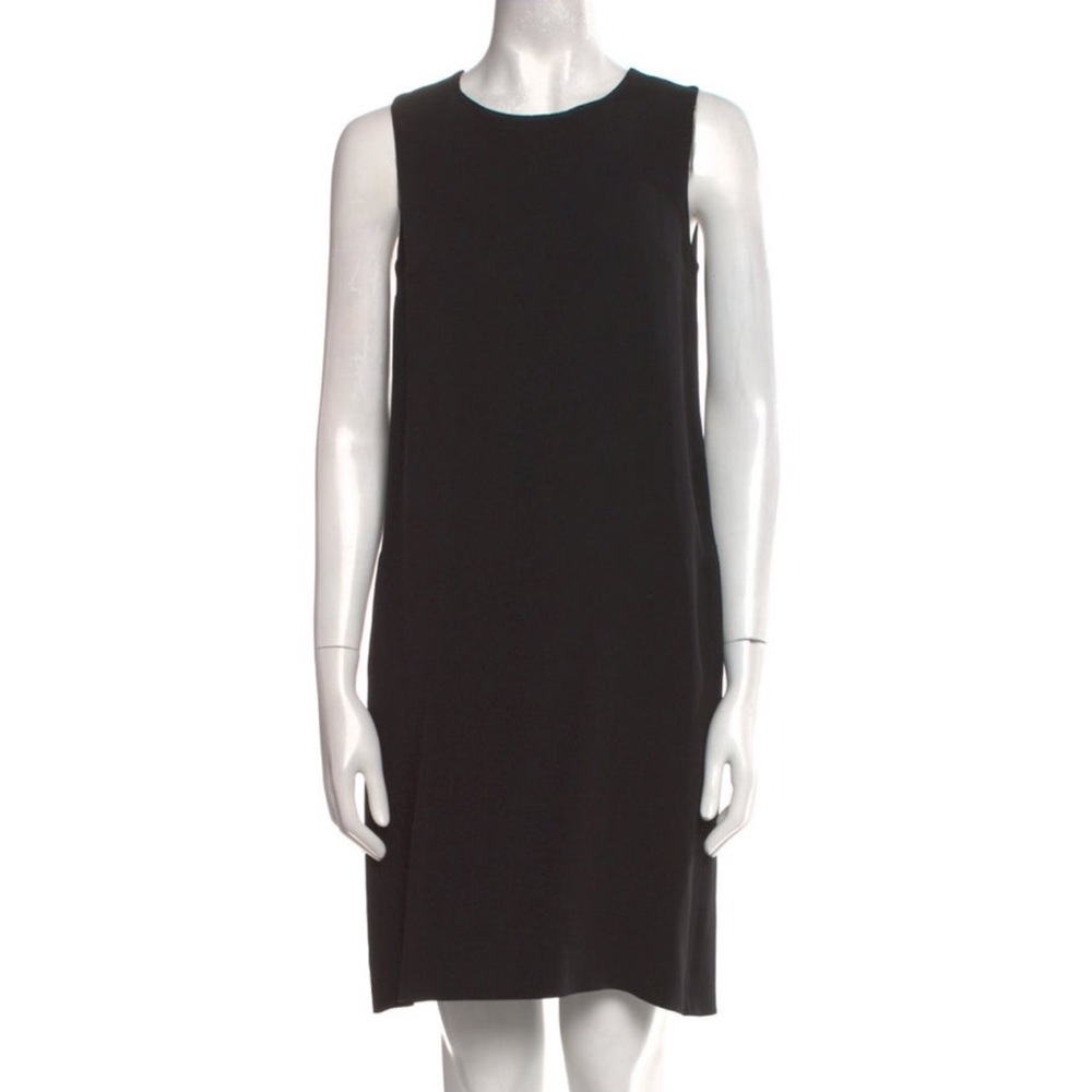 S max Mara crew neck Sophisticated Black Sleeveless mini Dress